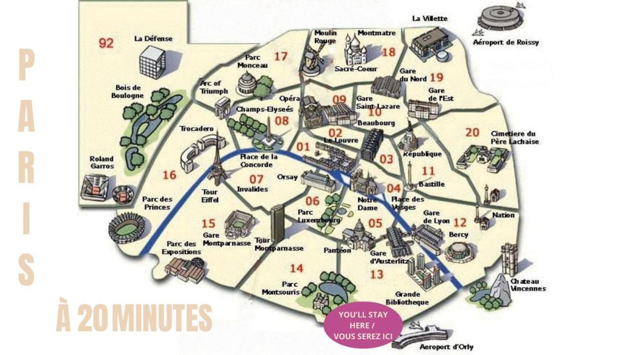 Appartement Cosy Au Calme A 20 Min De Paris Villejuif Dış mekan fotoğraf